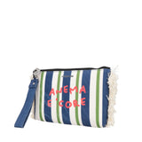 Le Pandorine Pochette Marina In Tessuto Con Polsiera Borsa Donna