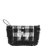 Woolly Pochette DAY Tartan Bianco & Nero - Borse - Le Pandorine