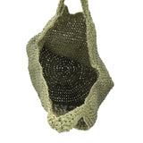 Le Pandorine Borsa A Spalla Luce In Rafia Intrecciata Borsa Donna