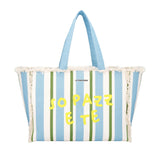 Le Pandorine Shopping Bag Mare Marina In Tessuto Borsa Donna