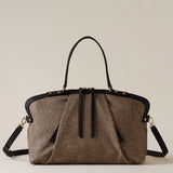 Borbonese Frame Borsa Bauletto Medium Borsa Donna