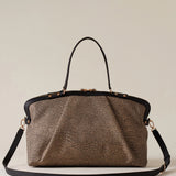 Borbonese Frame Borsa Bauletto Medium Borsa Donna