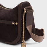 Borbonese Borsa a tracolla Donna Luna Bag Small Scamosciata