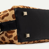 Patrizia Pepe Crossbody Donna Borsa a Mano Animalier in Cavallino Leopardato