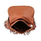 Le Pandorine Borsa Fringe A Spalla Con Patta E Frange Borsa Donna