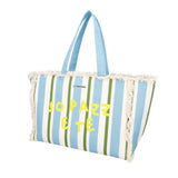 Le Pandorine Shopping Bag Mare Marina In Tessuto Borsa Donna