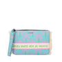 Pochette Mare Marina Sfrangiata colore turchese - Borse - Le Pandorine