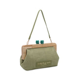 Le Pandorine Pochette Francy Con Chiusura In Legno Borsa Donna