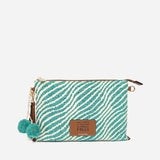 Le Pandorine Pochette Sunny In Tessuto Con Dettaglio Pom-Pon Borsa Donna