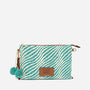 Le Pandorine Pochette Sunny In Tessuto Con Dettaglio Pom-Pon Borsa Donna