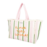 Le Pandorine Shopping Bag Mare Marina In Tessuto Borsa Donna