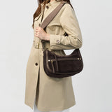 Borbonese Borsa a tracolla Donna Luna Bag Small Scamosciata