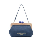 Le Pandorine Pochette Francy Con Chiusura In Legno Borsa Donna