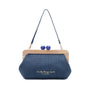 Le Pandorine Pochette Francy Con Chiusura In Legno Borsa Donna