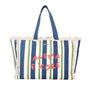 Le Pandorine Shopping Bag Mare Marina In Tessuto Borsa Donna