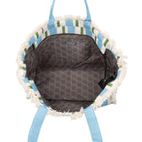 Le Pandorine Shopping Bag Mare Marina In Tessuto Borsa Donna