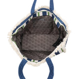Le Pandorine Shopping Bag Mare Marina In Tessuto Borsa Donna