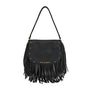 Le Pandorine Borsa Fringe A Spalla Con Patta E Frange Borsa Donna