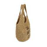 Le Pandorine Borsa A Spalla Luce In Rafia Intrecciata Borsa Donna
