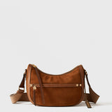 Borbonese Borsa a tracolla Donna Luna Bag Small Scamosciata
