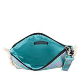 Pochette Mare Marina Sfrangiata colore turchese - Borse - Le Pandorine