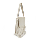 Le Pandorine Borsa Fringe A Spalla Con Patta E Frange Borsa Donna