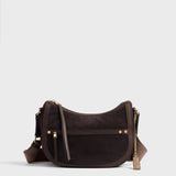 Borbonese Borsa a tracolla Donna Luna Bag Small Scamosciata