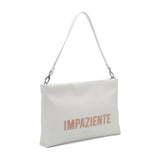 Le Pandorine Pochette Veronica Con Manico E Scritta Ricamata Borsa Donna