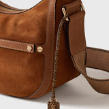 Borbonese Borsa a tracolla Donna Luna Bag Small Scamosciata