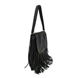 Le Pandorine Borsa Fringe A Spalla Con Patta E Frange Borsa Donna