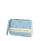 Pochette Mare Marina Sfrangiata colore turchese - Borse - Le Pandorine