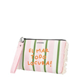 Le Pandorine Pochette Marina In Tessuto Con Polsiera Borsa Donna