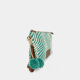 Le Pandorine Pochette Sunny In Tessuto Con Dettaglio Pom-Pon Borsa Donna