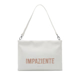 Le Pandorine Pochette Veronica Con Manico E Scritta Ricamata Borsa Donna